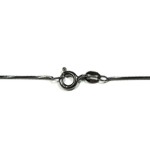 Sterling Silver Diamond Snake with Black Rhodium Plating